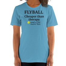 Load image into Gallery viewer, Flyball Cheaper than Therapy T-Shirts - Light

