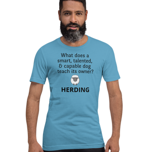 Dog Teaches Sheep Herding T-Shirt - Light