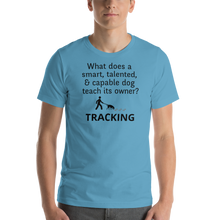 Load image into Gallery viewer, Dog Teaches Tracking T-Shirt - Light
