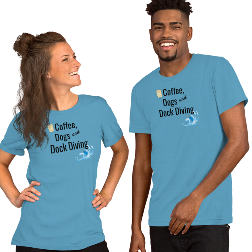 Coffee, Dogs & Dock Diving T-Shirts - Light