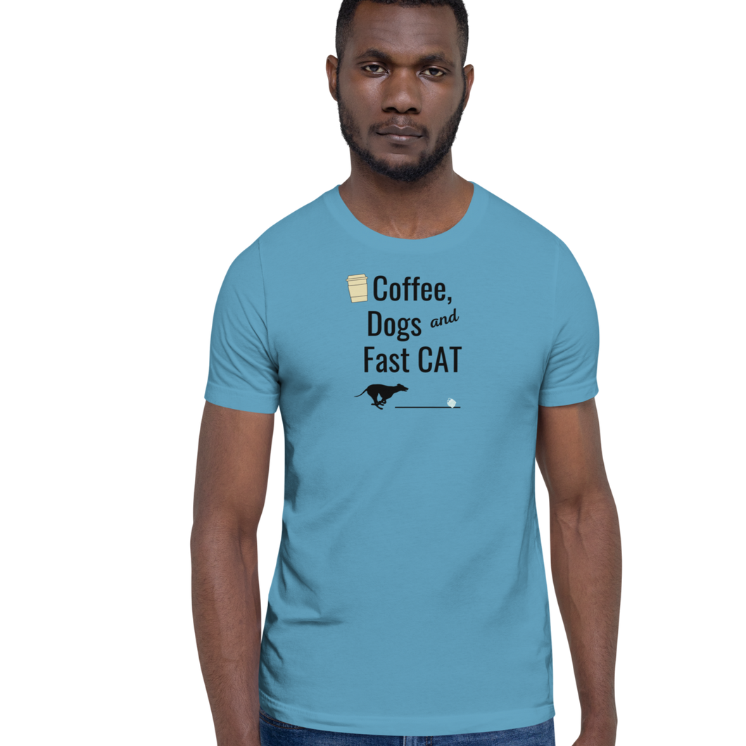 Coffee, Dogs & Fast CAT T-Shirts - Light