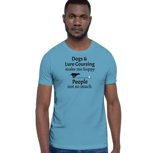 Dogs & Lure Coursing Make Me Happy T-Shirts - Light