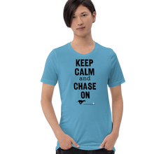 Load image into Gallery viewer, Keep Calm &amp; Chase On Lure Coursing T-Shirts - Light
