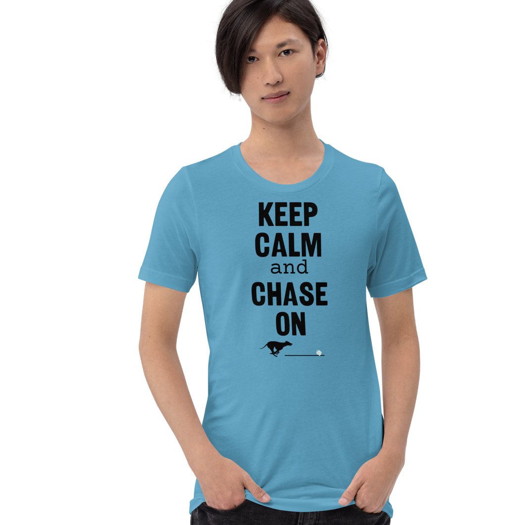 Keep Calm & Chase On Lure Coursing T-Shirts - Light