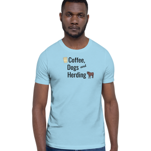 Coffee, Dogs, & Cattle Herding T-Shirts - Light