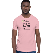 Load image into Gallery viewer, Coffee, Dogs &amp; Fast CAT T-Shirts - Light
