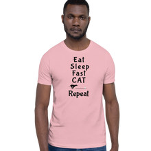 Load image into Gallery viewer, Eat Sleep Fast CAT Repeat T-Shirts - Light

