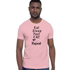 Eat Sleep Fast CAT Repeat T-Shirts - Light