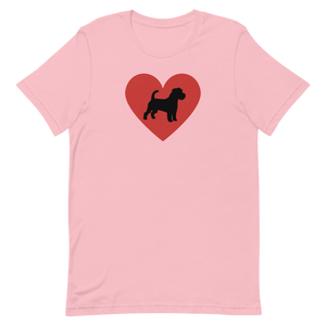 Russell Terrier in Heart T-Shirts - Light