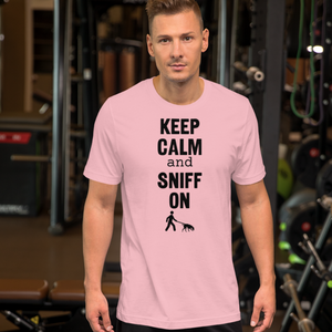 Keep Calm & Sniff On Tracking T-Shirts - Light