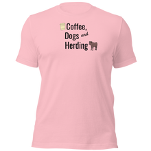 Load image into Gallery viewer, Coffee, Dogs, &amp; Cattle Herding T-Shirts - Light
