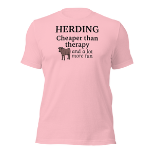 Cattle Herding Cheaper Than Therapy T-Shirts - Light