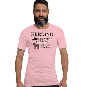 Cattle Herding Cheaper Than Therapy T-Shirts - Light