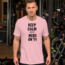 Load image into Gallery viewer, Keep Calm and Cattle Herd On T-Shirts - Light
