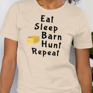 Eat Sleep Barn Hunt Repeat T-Shirts - Light