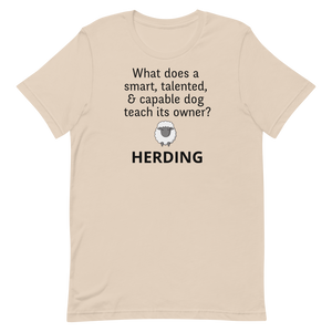 Dog Teaches Sheep Herding T-Shirt - Light