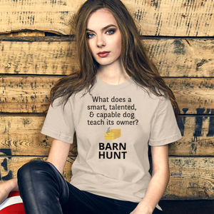 Dog Teaches Barn Hunt T-Shirt - Light