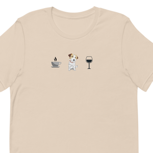 Cris B - Coffee, Russell Terrier, & Wine T-Shirts - Light