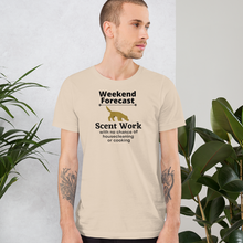 Load image into Gallery viewer, Scent Work Weekend Forecast T-Shirts - Light
