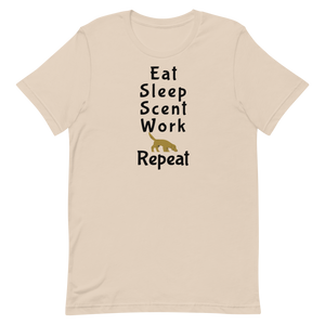 Eat Sleep Scent Work Repeat T-Shirts - Light