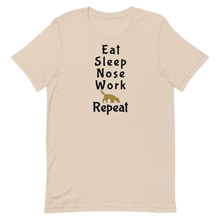 Load image into Gallery viewer, Eat Sleep Nose Work Repeat T-Shirts - Light
