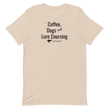 Load image into Gallery viewer, Coffee, Dogs &amp; Lure Coursing T-Shirts - Light
