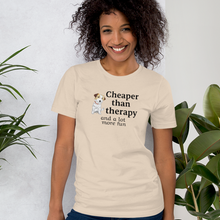 Load image into Gallery viewer, Russell Terrier Cheaper Than Therapy T-Shirts - Light
