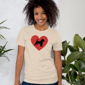 Russell Terrier in Heart T-Shirts - Light