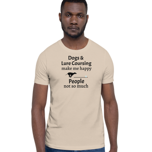 Dogs & Lure Coursing Make Me Happy T-Shirts - Light