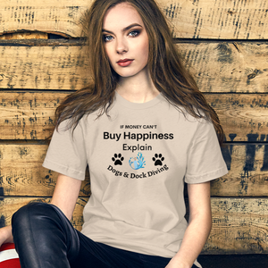 Buy Happiness w/ Dogs & Dock Diving T-Shirts - Light