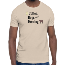 Load image into Gallery viewer, Coffee, Dogs, &amp; Cattle Herding T-Shirts - Light
