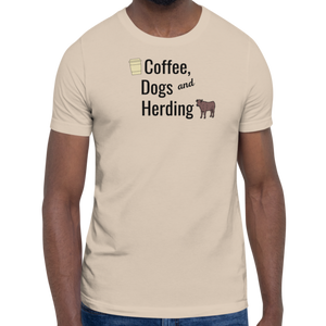 Coffee, Dogs, & Cattle Herding T-Shirts - Light