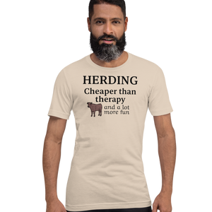 Cattle Herding Cheaper Than Therapy T-Shirts - Light