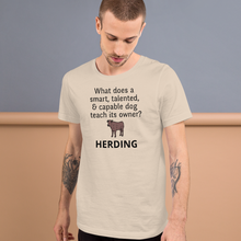 Load image into Gallery viewer, Dog Teaches It&#39;s Owner Cattle Herding T-Shirts - Light
