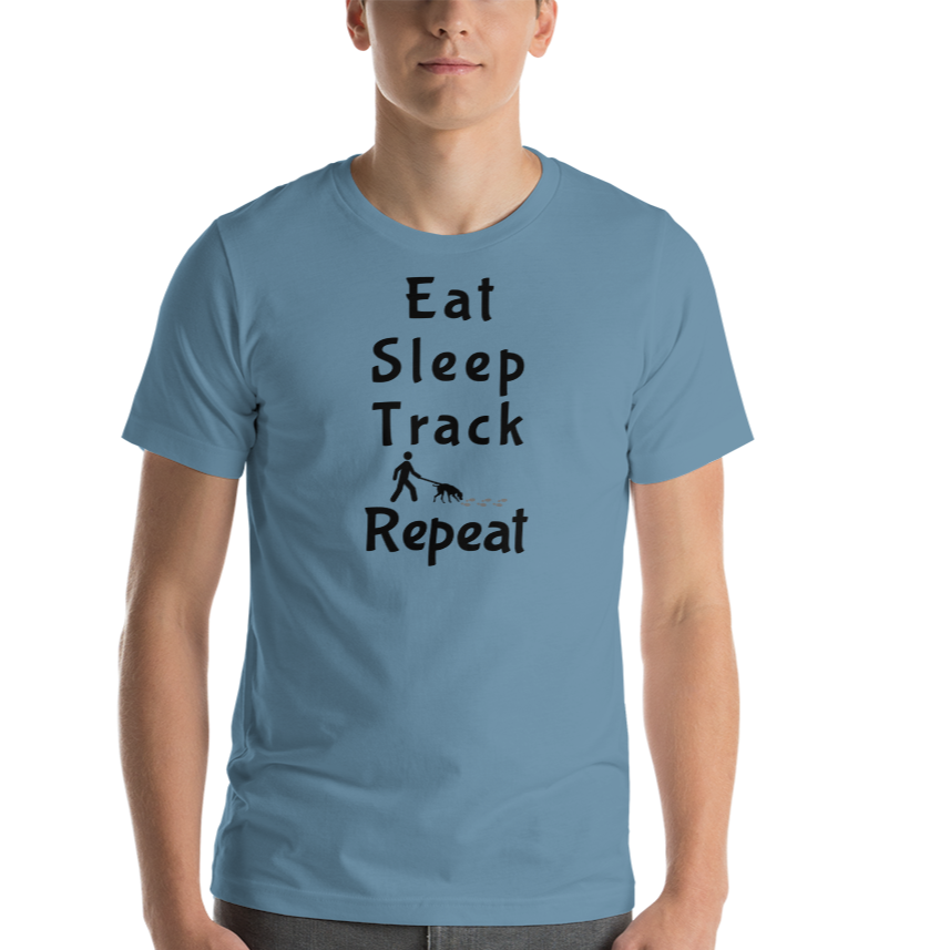 Eat Sleep Track Repeat T-Shirts - Light