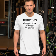 Load image into Gallery viewer, Sheep Herding Cheaper than Therapy T-Shirts - Light
