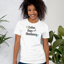 Load image into Gallery viewer, Coffee, Dogs &amp; Obedience T-Shirts - Light
