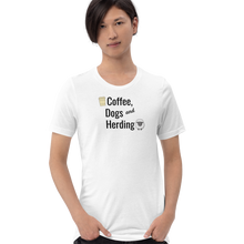 Load image into Gallery viewer, Coffee, Dogs &amp; Sheep Herding T-Shirts - Light
