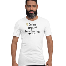 Load image into Gallery viewer, Coffee, Dogs &amp; Lure Coursing T-Shirts - Light
