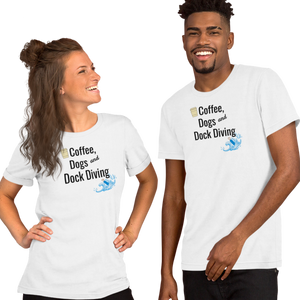 Coffee, Dogs & Dock Diving T-Shirts - Light