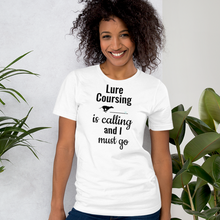 Load image into Gallery viewer, Lure Coursing is Calling T-Shirts - Light
