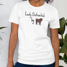 Load image into Gallery viewer, Easily Distracted by Cattle Herding T-Shirt
