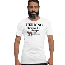 Load image into Gallery viewer, Cattle Herding Cheaper Than Therapy T-Shirts - Light
