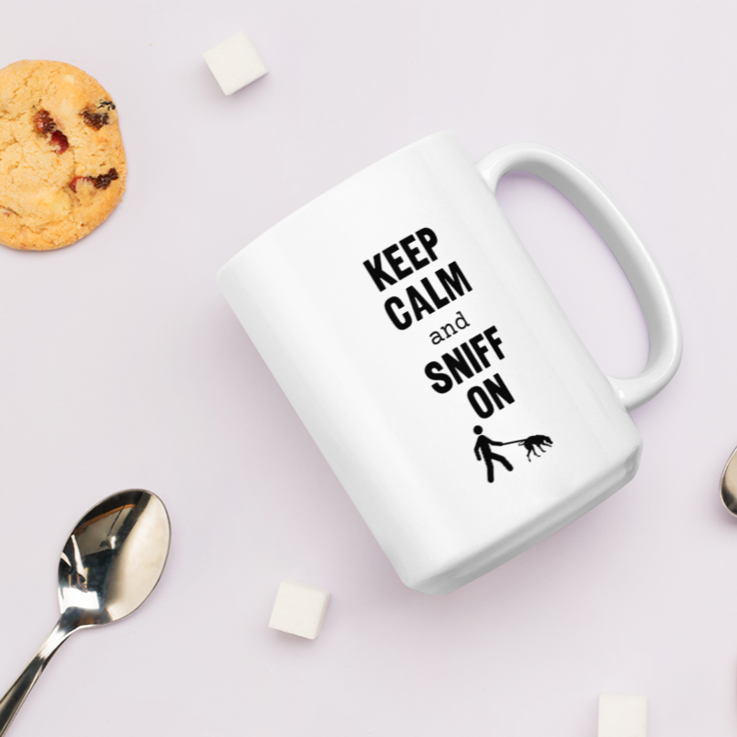 Keep Calm & Sniff On Tracking Mug