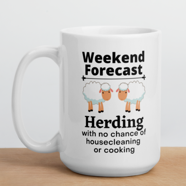 Sheep Herding Weekend Forecast Mug