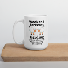 Load image into Gallery viewer, Sheep Herding Weekend Forecast Mug
