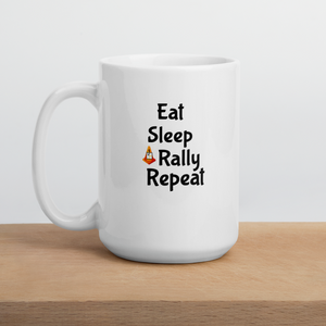 Eat Sleep Rally Repeat Mug