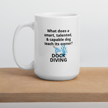 Load image into Gallery viewer, Dog Teaches Dock Diving Mug
