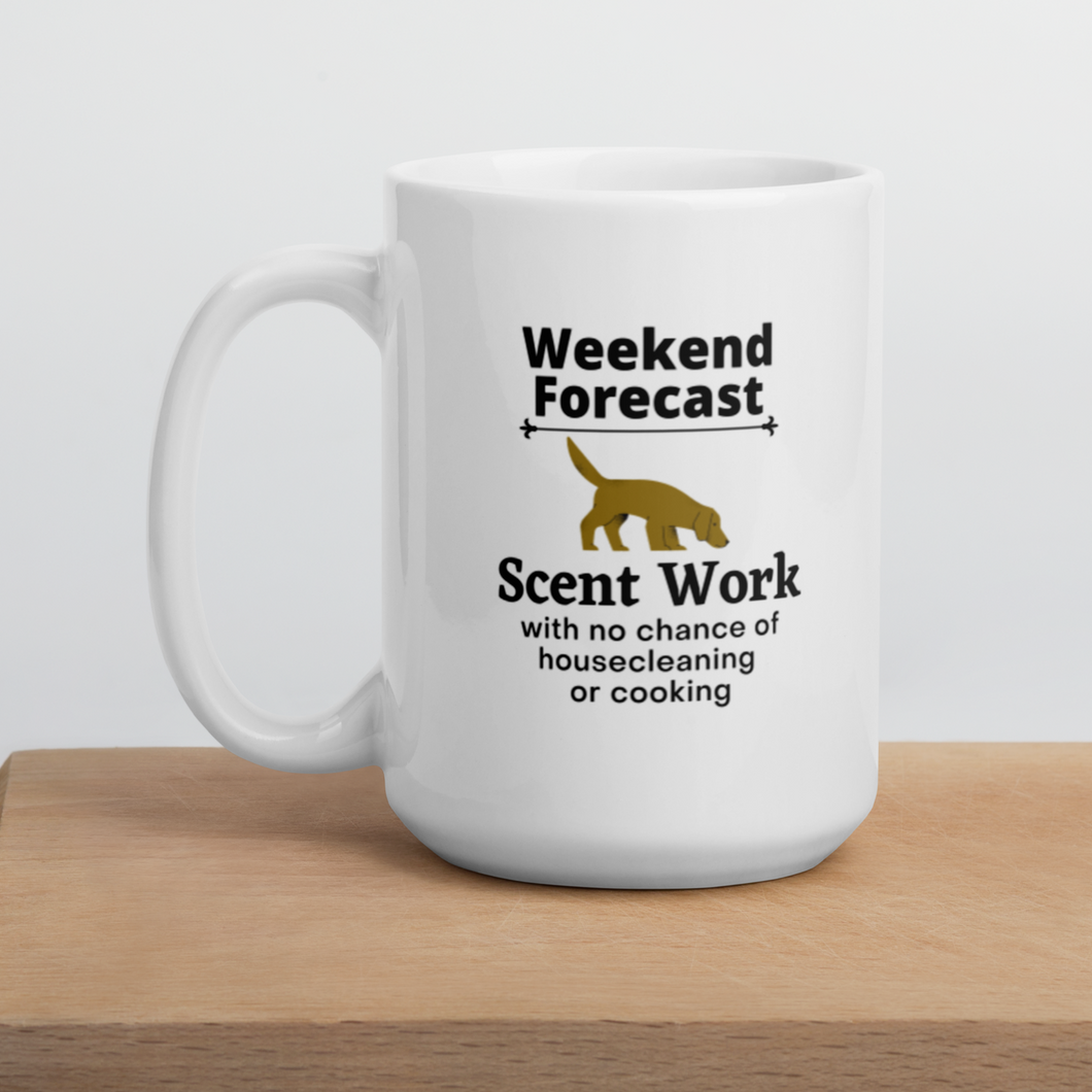 Scent Work Weekend Forecast Mug