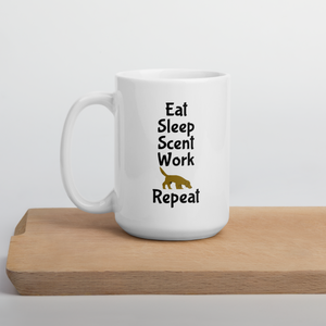 Eat Sleep Scent Work Repeat Mug